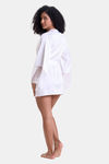 Mysthelle Super Comfy Satin Robe - Lily White — thumbnail 2